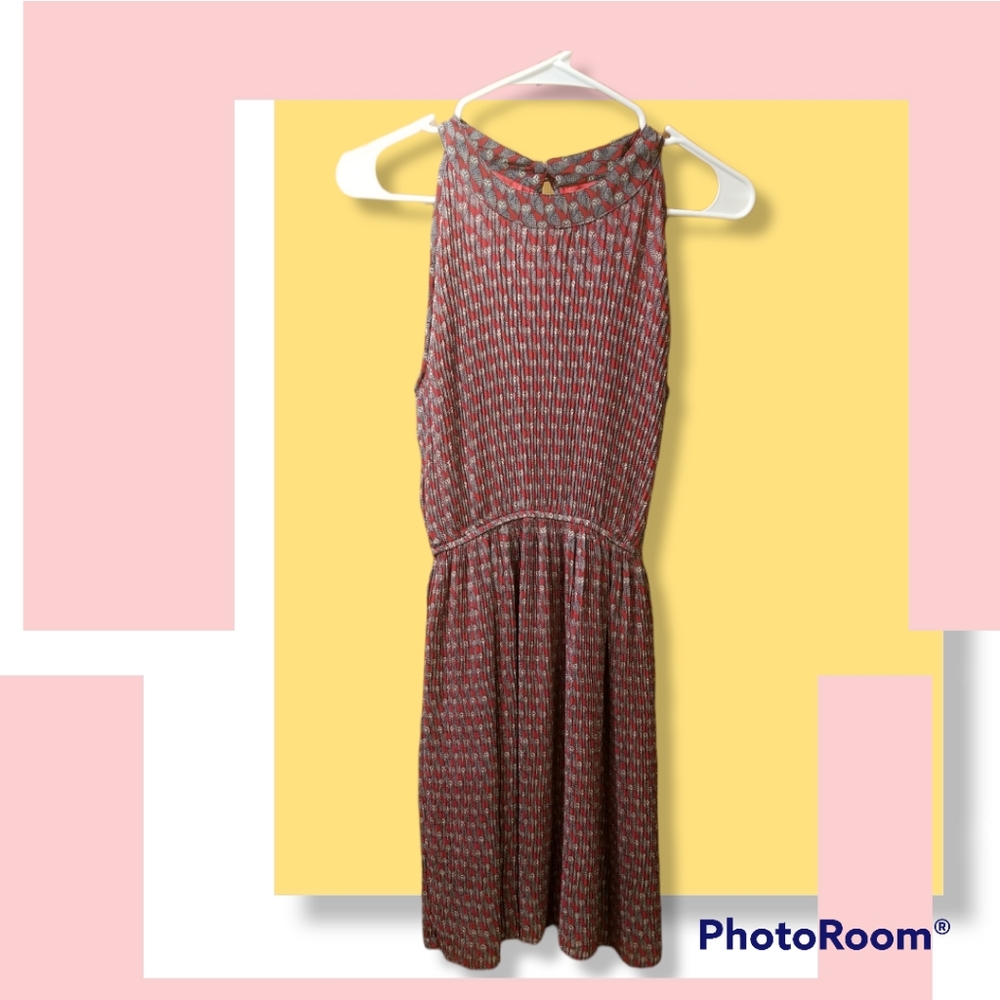 SM Wardrobe Red Sleeveless Owl Dress Small/Medium